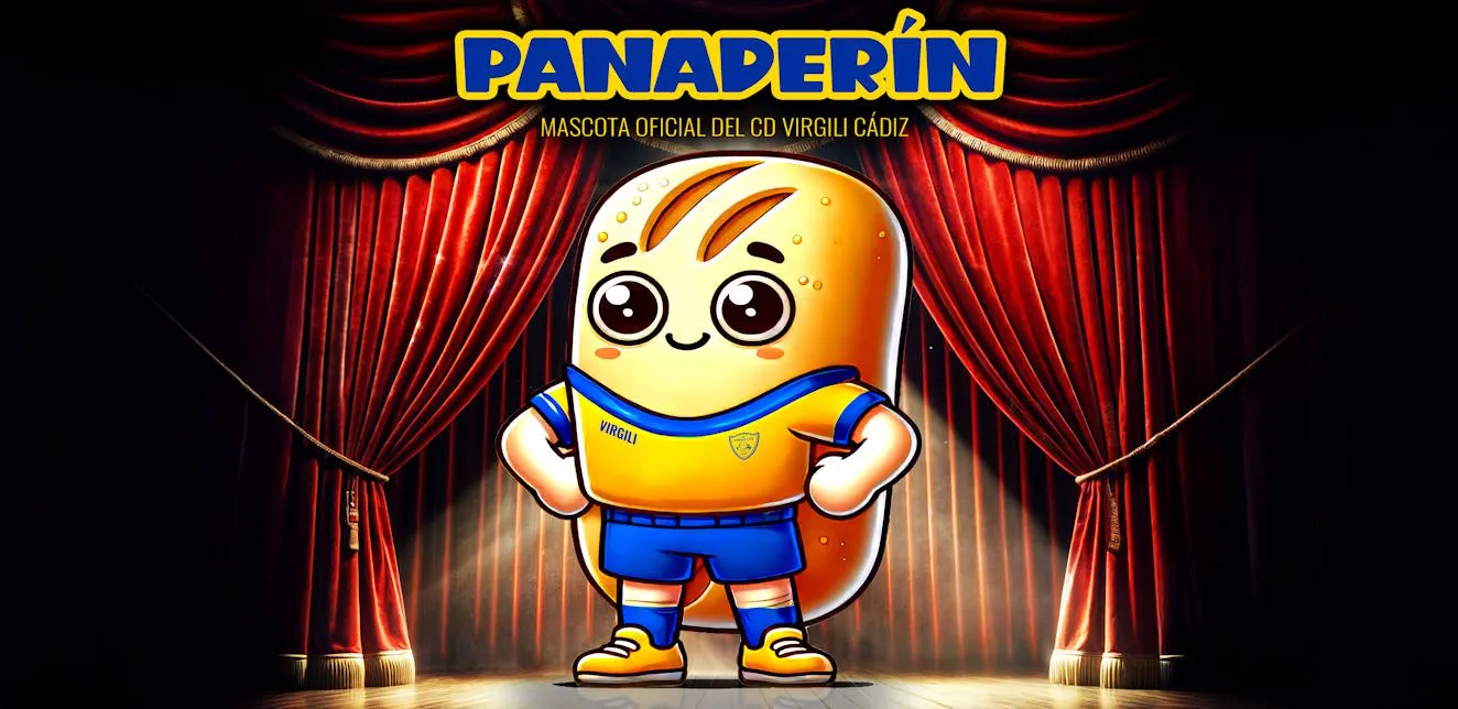 Nace 'Panaderín', la primera mascota oficial del CD Virgili Cádiz