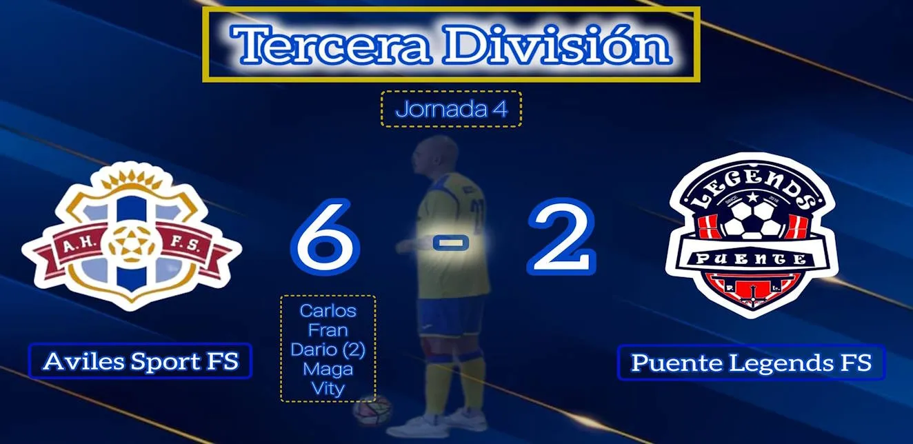 Aviles Sport FS logra su primera victoria en casa con un 6-2 sobre Puente Legends FS