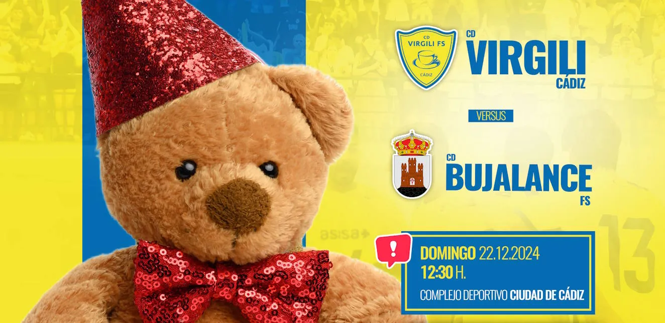 El CD Virgili Cádiz recibe al CD Bujalance FS en el Complejo Deportivo Ciudad de Cádiz en la mañana del domingo