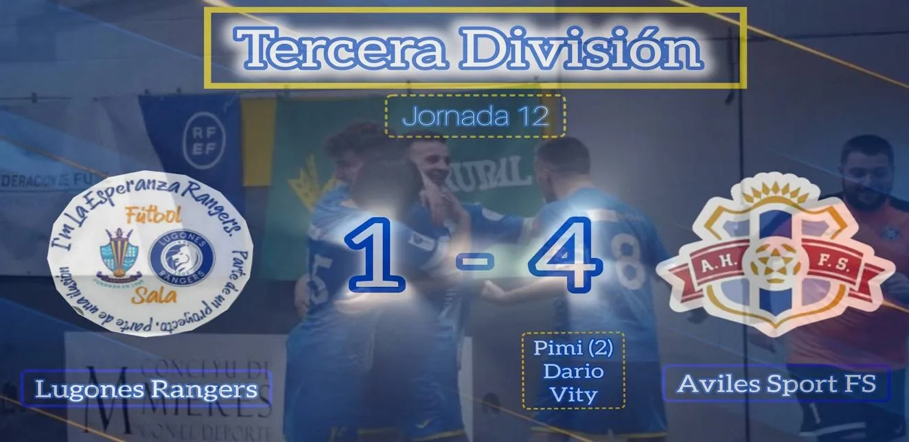 Aviles Sport FS remonta y vence 4-1 a Lugones Rangers en un duelo emocionante