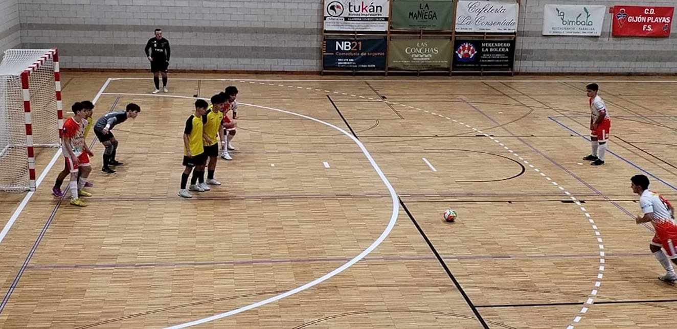 Remontada del C.D. Gijón Playas F.S. B ante E.F.S. Siero C