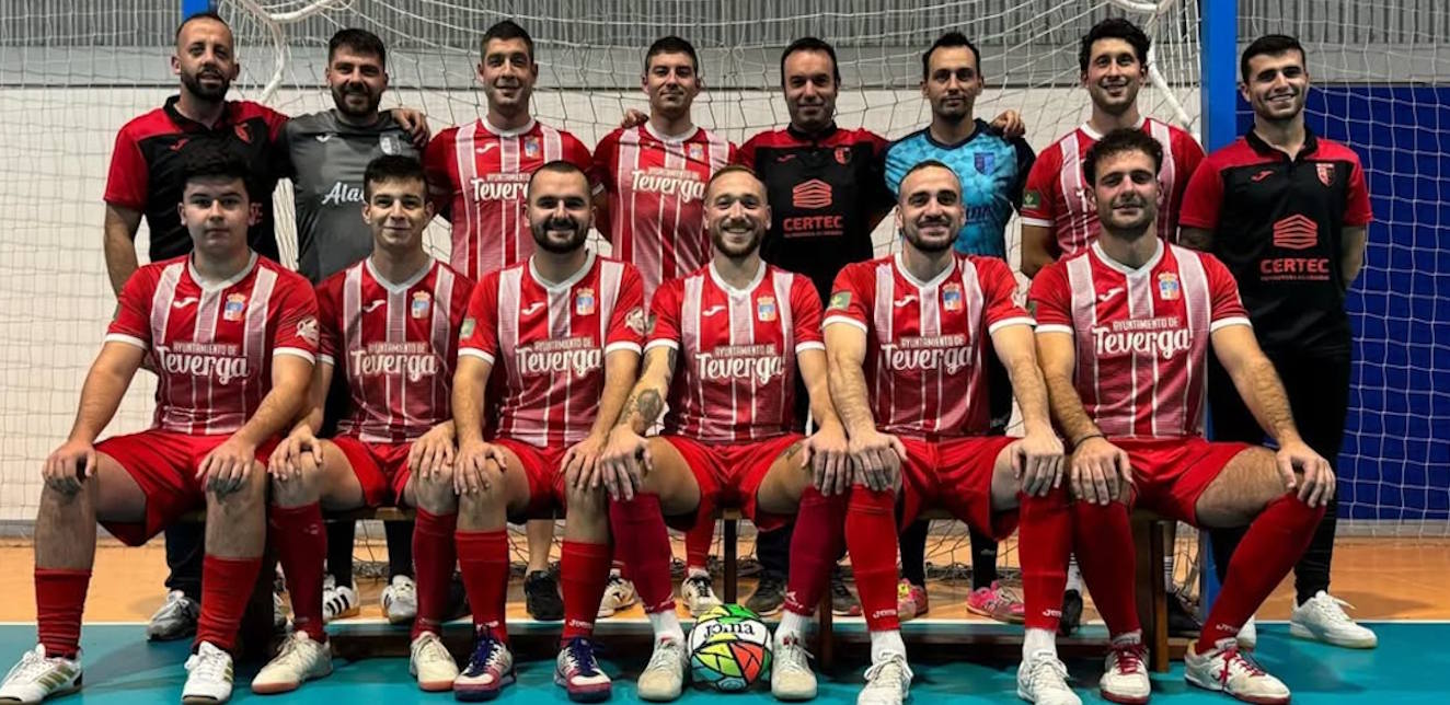 El líder Teverga F.S. pone a prueba su imbatibilidad