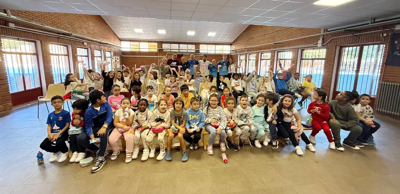 La iniciativa Aula Futsal arrancó en la presente temporada visitando el Colegio ‘Antonio Machado’