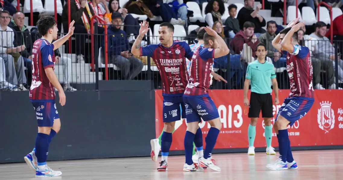 El Noia Portus Apostoli firma un triunfo histórico en el Pavelló Nou (3-5)