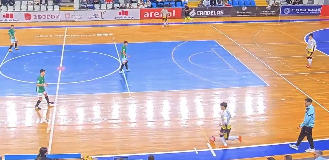 El Deportivo Laviana F.S se desmorona en la segunda mitad y sufre un duro castigo en Lugo