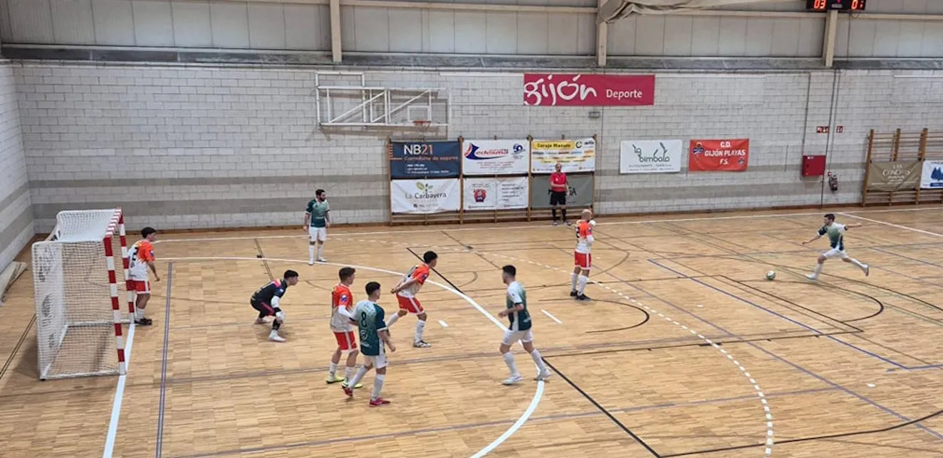 Gijón Playas La Bimbala Fútbol Sala se impone al Cinco As en un partido repleto de goles