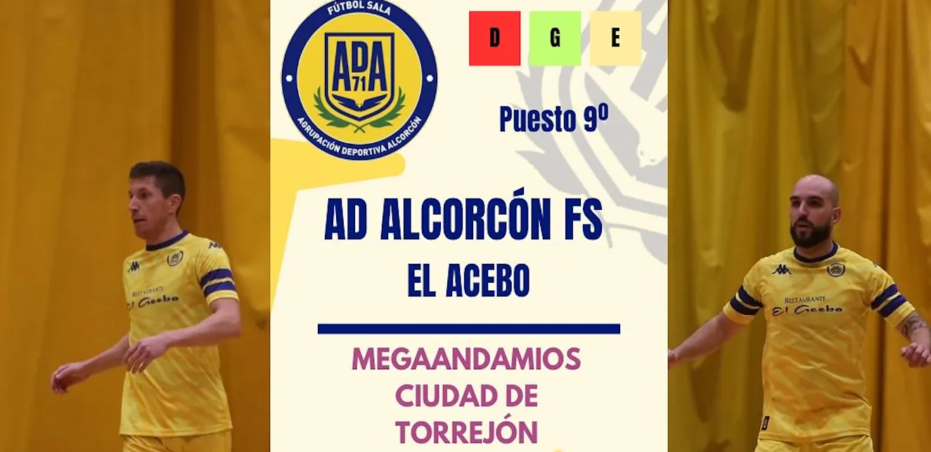 La A.D. Alcorcón F.S. se mide al Megaandamios Ciudad de Torrejón