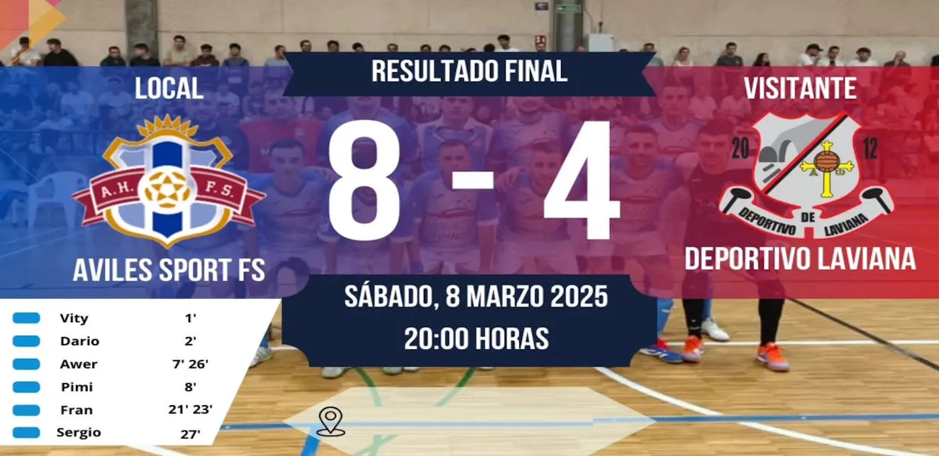¡Tenemos liga! El Avilés Sport F.S. vence al Deportivo Laviana y se coloca a cuatro puntos.