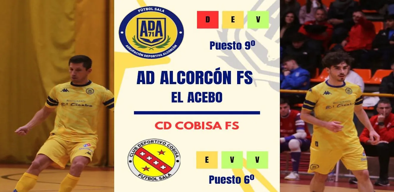 La A.D. Alcorcón F.S. tiene una final ante CD Cobisa FS
