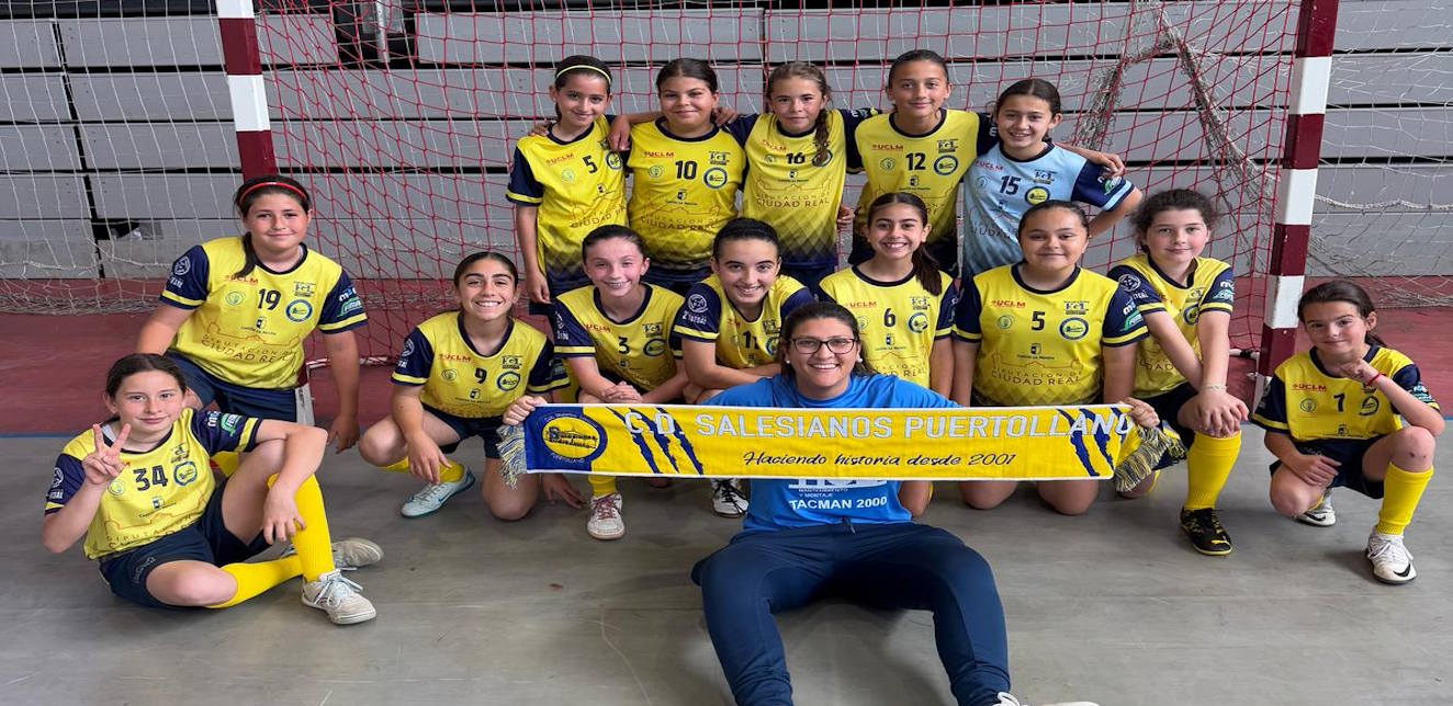 El CD Salesianos Puertollano alevín femenino ya está en la semifinal regional