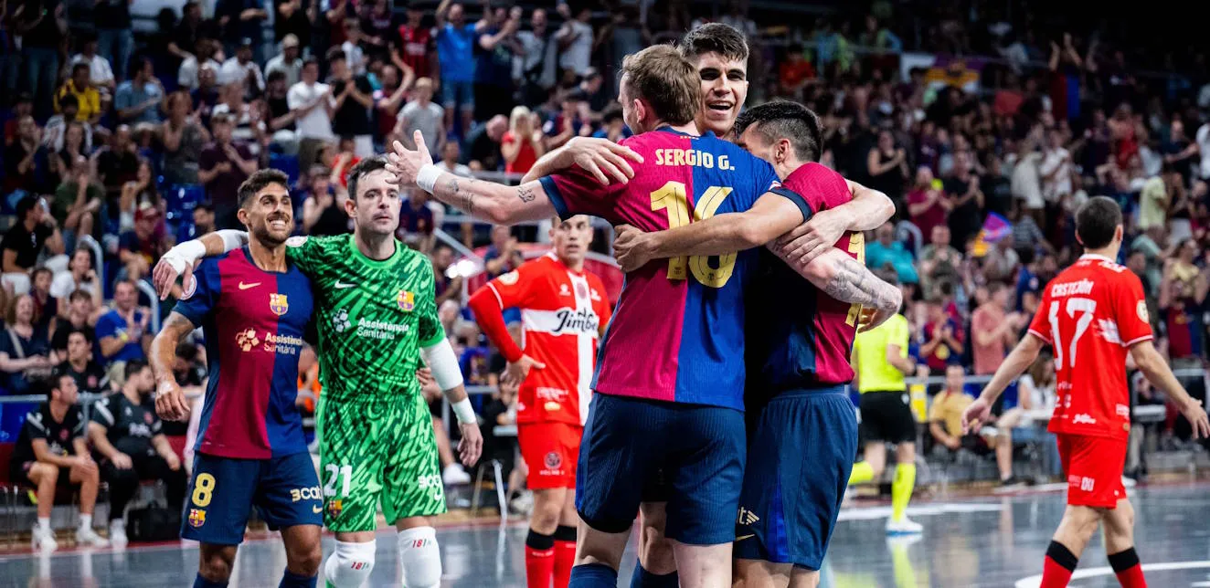 El Barça golpea primero en la final de liga ante un Jimbee Cartagena muy competitivo