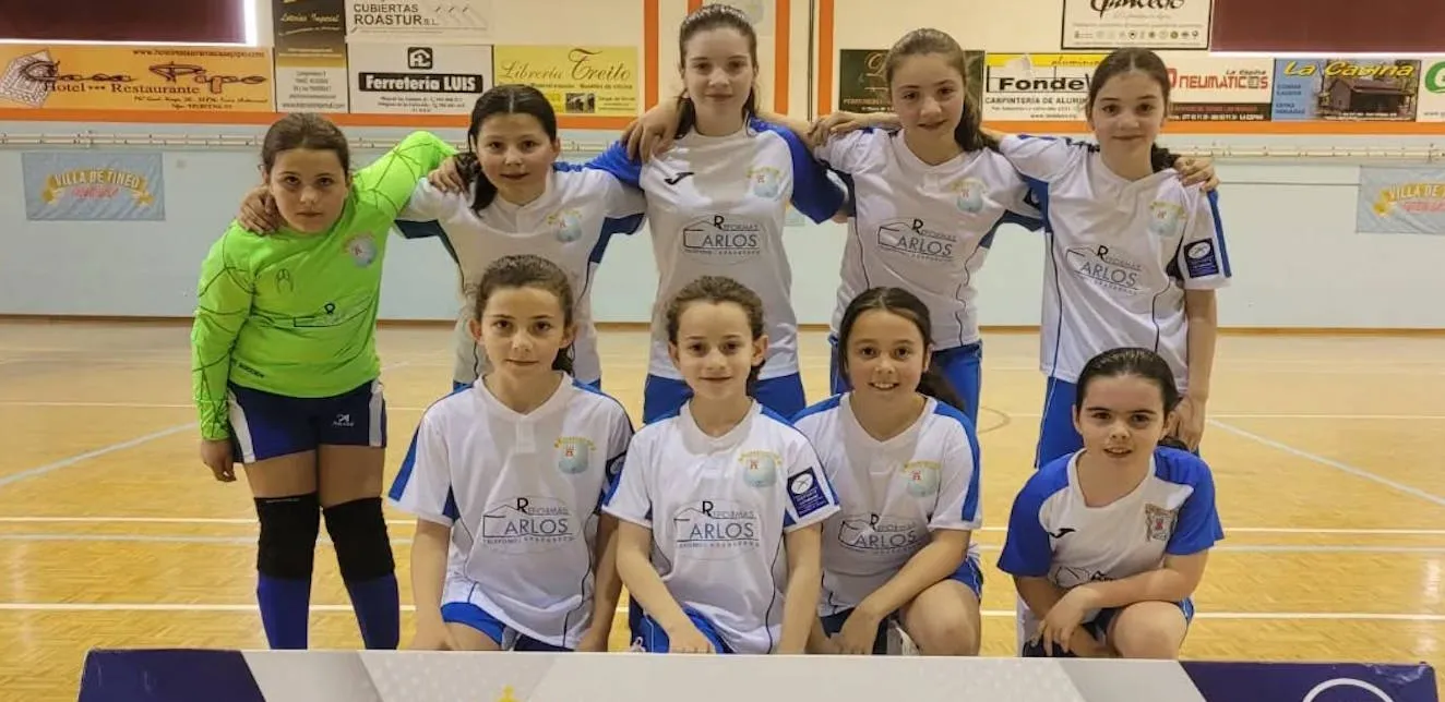 El C.D. Villa de Tineo - CP. El Pascon se corona campeón de la Liga Alevín-Benjamín con una temporada excepcional