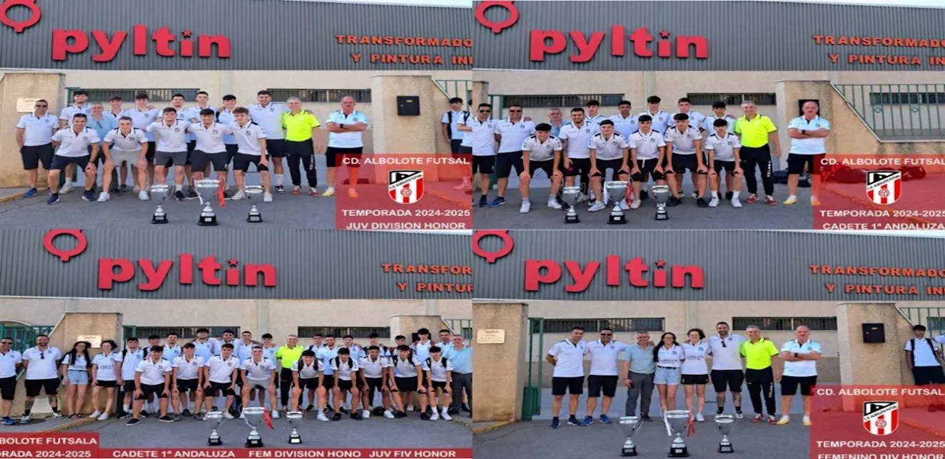 El CD Albolote Futsal agradece a PYLTIN su apoyo durante la campana 24/25