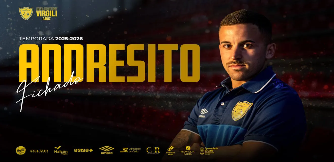 Andresito, segundo fichaje del CD Virgili Cádiz para la temporada 2025-2026
