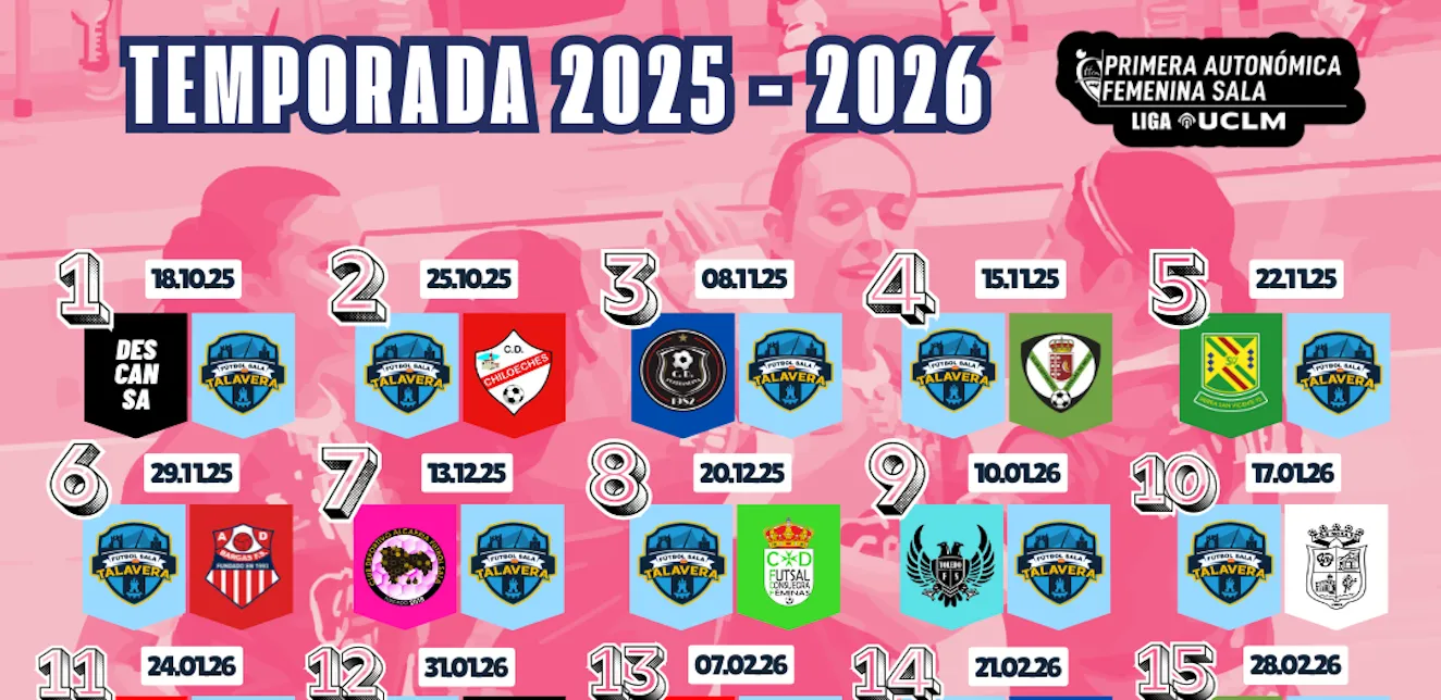 El Innovaalimentación FS Talavera iniciará la temporada con duelo ante el filial del CD Chiloeches