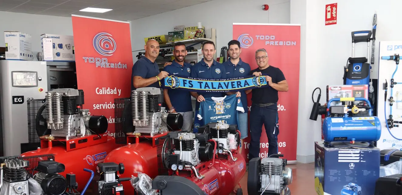 Todo Presión se une al grupo de empresas colaboradoras con el Fútbol Sala Talavera