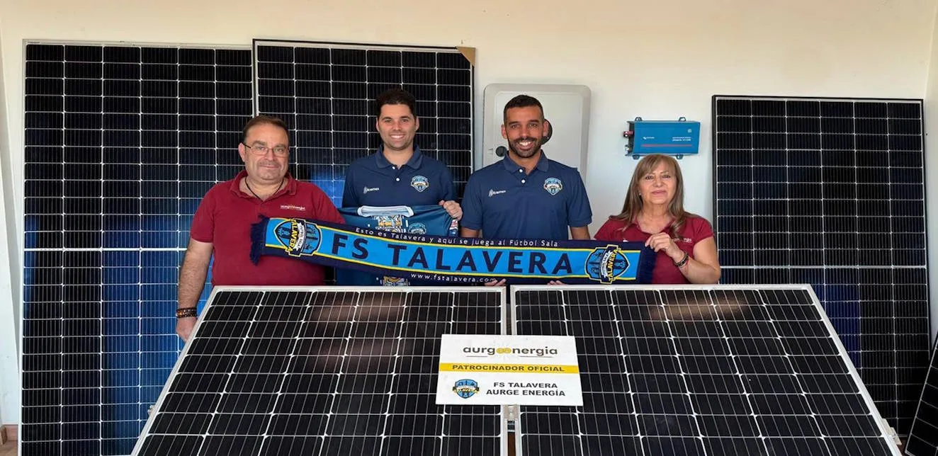 Aurge Energía seguirá colaborando un curso más con el Fútbol Sala Talavera