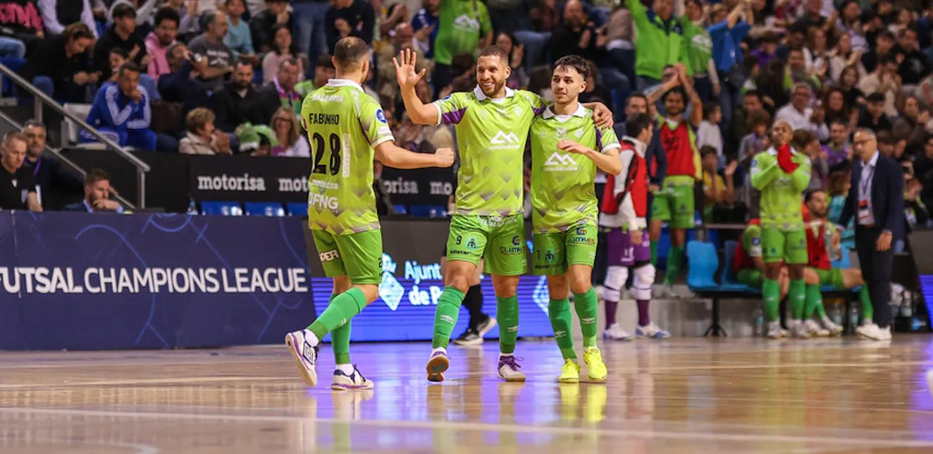 El Palma Futsal viajará a Riga con tres goles de renta tras un partido de dos caras (7-4)