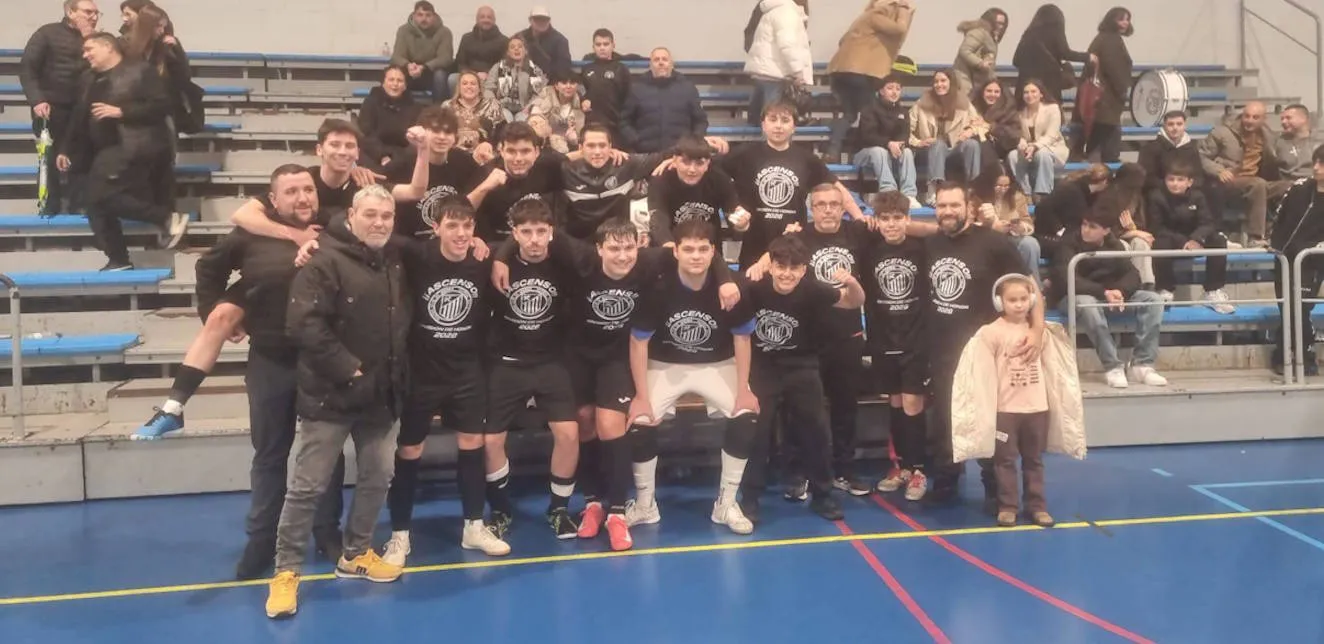 El Racing de Mieres F.S. certifica su ascenso a División de Honor Juvenil tras golear a la E. Fútbol El Parque