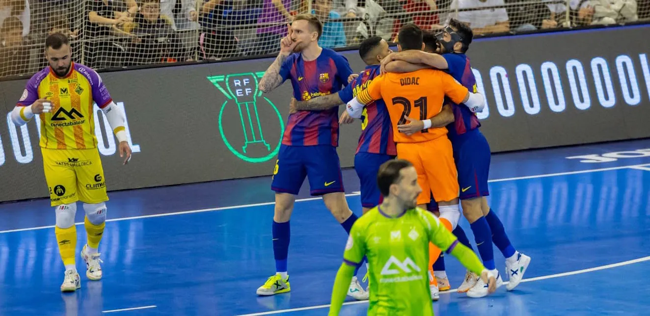 El Barça somete con contundencia al Illes Balears Palma Futsal (7-1) y buscará su octava Copa de España