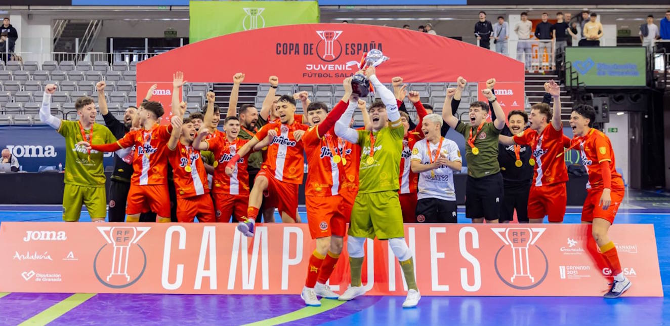 El Voladuras Carthago Jimbee Cartagena se corona campeón de la Copa de España Juvenil en una final para el recuerdo (5-4)