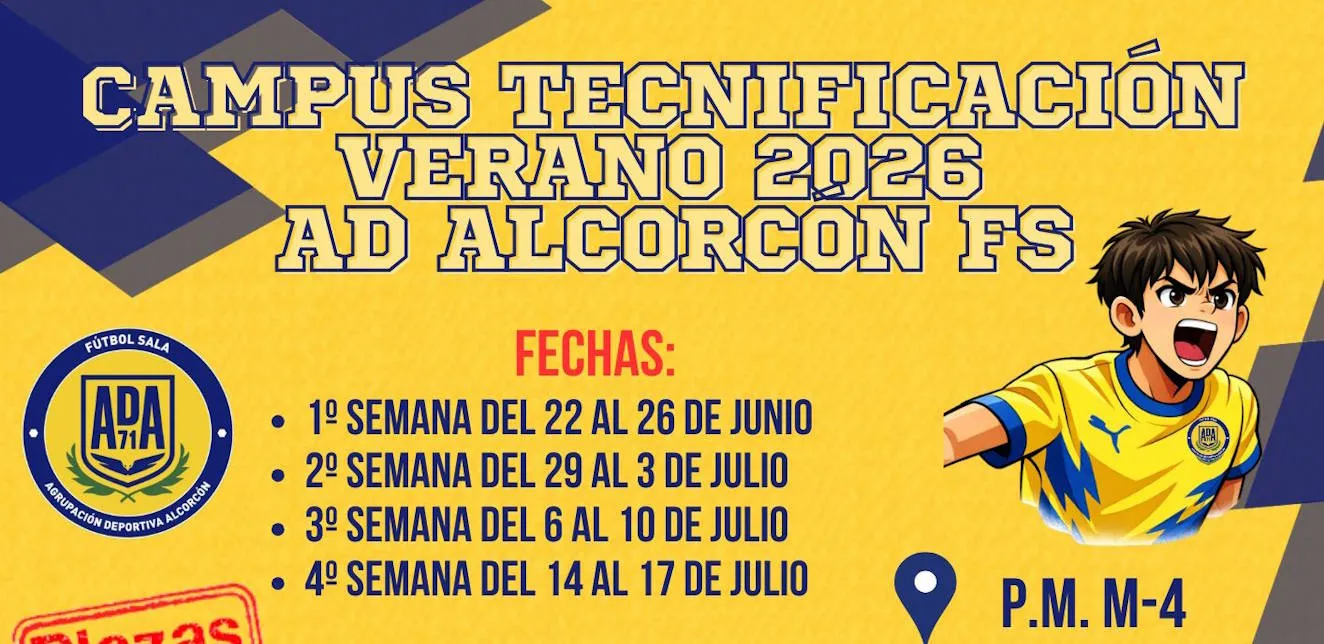 El AD Alcorcón FS convoca su Campus de Tecnificación para el verano de 2026