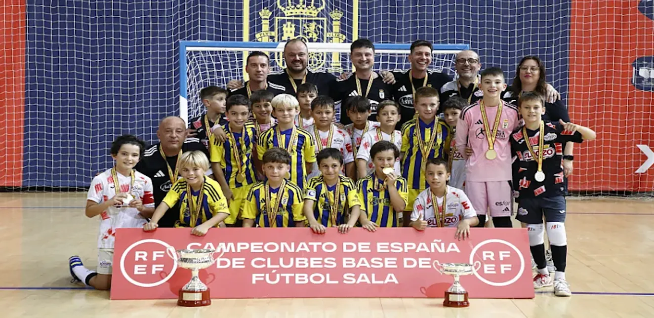 El Real Oviedo SAD se corona campeón de España sub-10 con una exhibición de efectividad